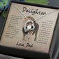 To My Daughter | Forever Love Necklace | This Old Lion Has Your Back | Love, Dad