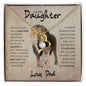 To My Daughter | Forever Love Necklace | This Old Lion Has Your Back | Love, Dad