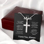 To My Man | Steel Cross Necklace | I Love You, Always