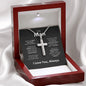 To My Man | Steel Cross Necklace | I Love You, Always