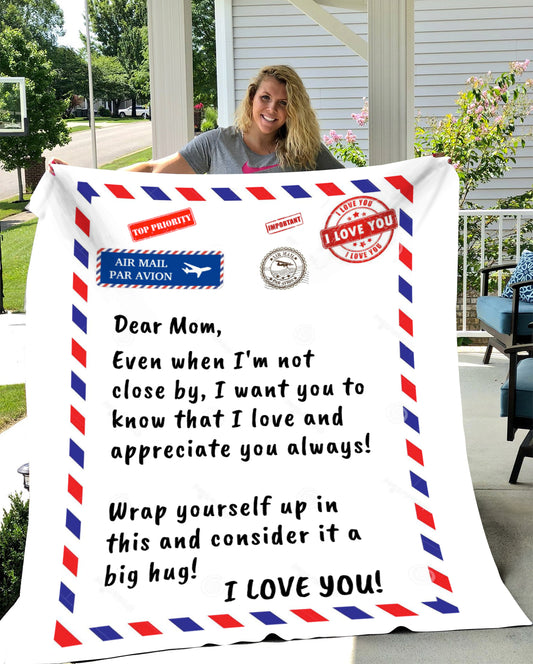 Cozy Plush Fleece Blanket - 50x60 | To My Mom | I Love You