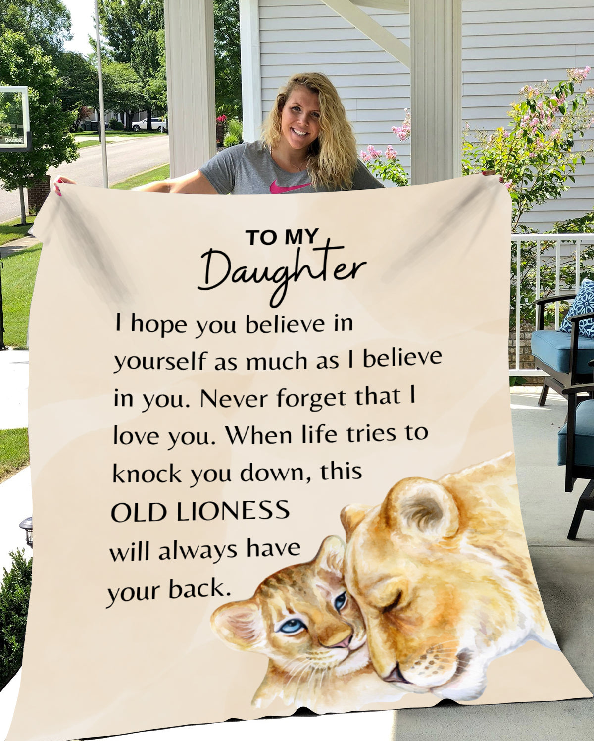 Cozy Plush Fleece Blanket - 50x60| To My Daughter Blanket - Believe In Yourself