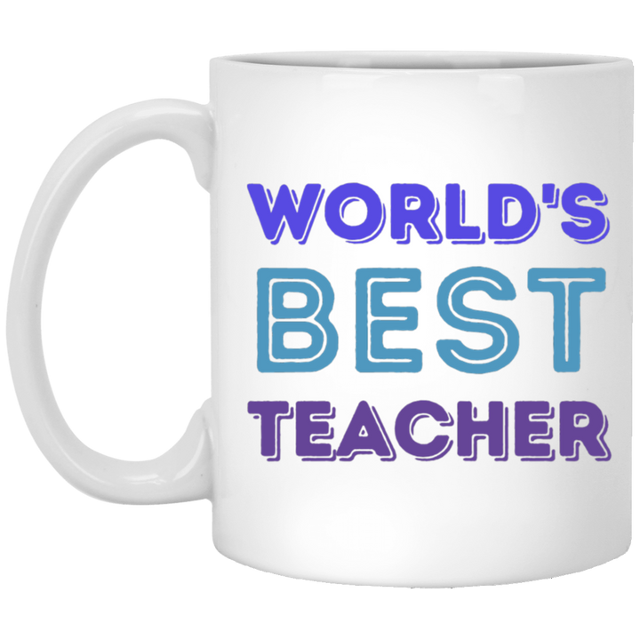 World's Best Teacher 11 oz. White Mug