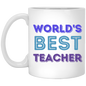 World's Best Teacher 11 oz. White Mug