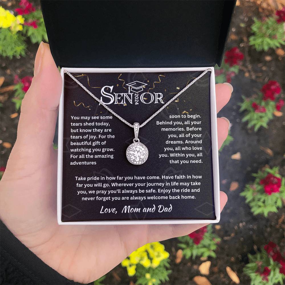 Graduation Gift For My Daughter,  Alluring Beauty Necklace | Love, Mom & Dad