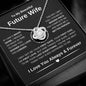 Gift For My Future Wife | Love Knot Necklace | My First Love | Always & Forever | From Boyfriend, Fiancé, Partner