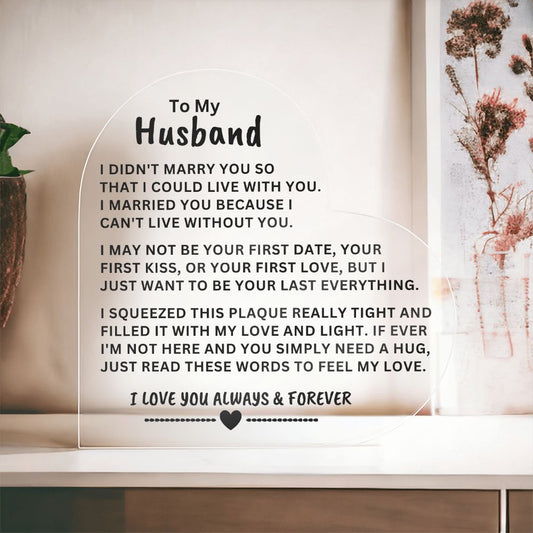 Gift For Husband | "Can't Live Without You" | Perfect Gift For Loved Ones