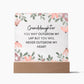 Gift For Granddaughter "Never Outgrow My Heart" | Acrylic Plaque: An Unforgettable Keepsake