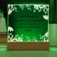 Gift For Granddaughter "Never Outgrow My Heart" | Acrylic Plaque: An Unforgettable Keepsake