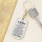 To My Son | I Believe In You Dog Tag Keychain | Love, Mom