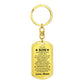 To My Son | I Believe In You Dog Tag Keychain | Love, Mom