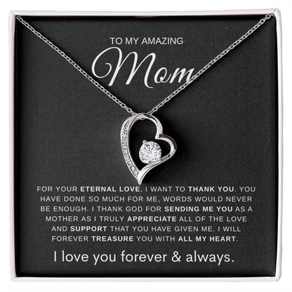 To Mom | Forever Love Necklace | With All My Heart