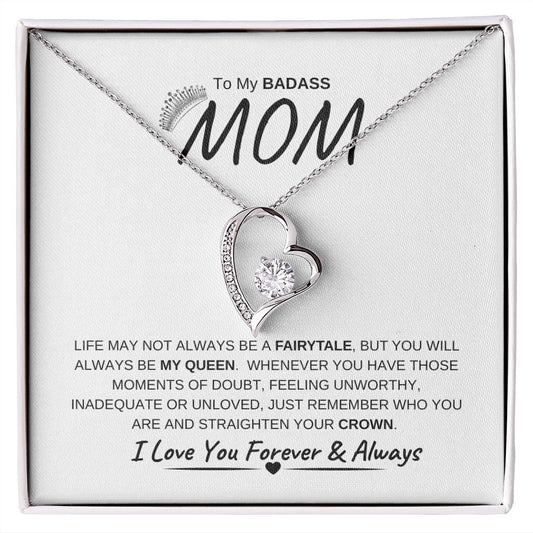 To My Badass Mom | Forever Love Necklace | I Love You Forever & Always