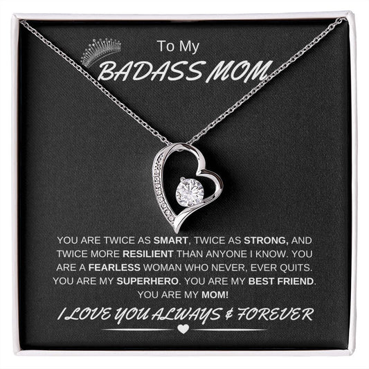 To My Badass Mom | Forever Love Necklace | My Fearless SuperHero | I Love You Always